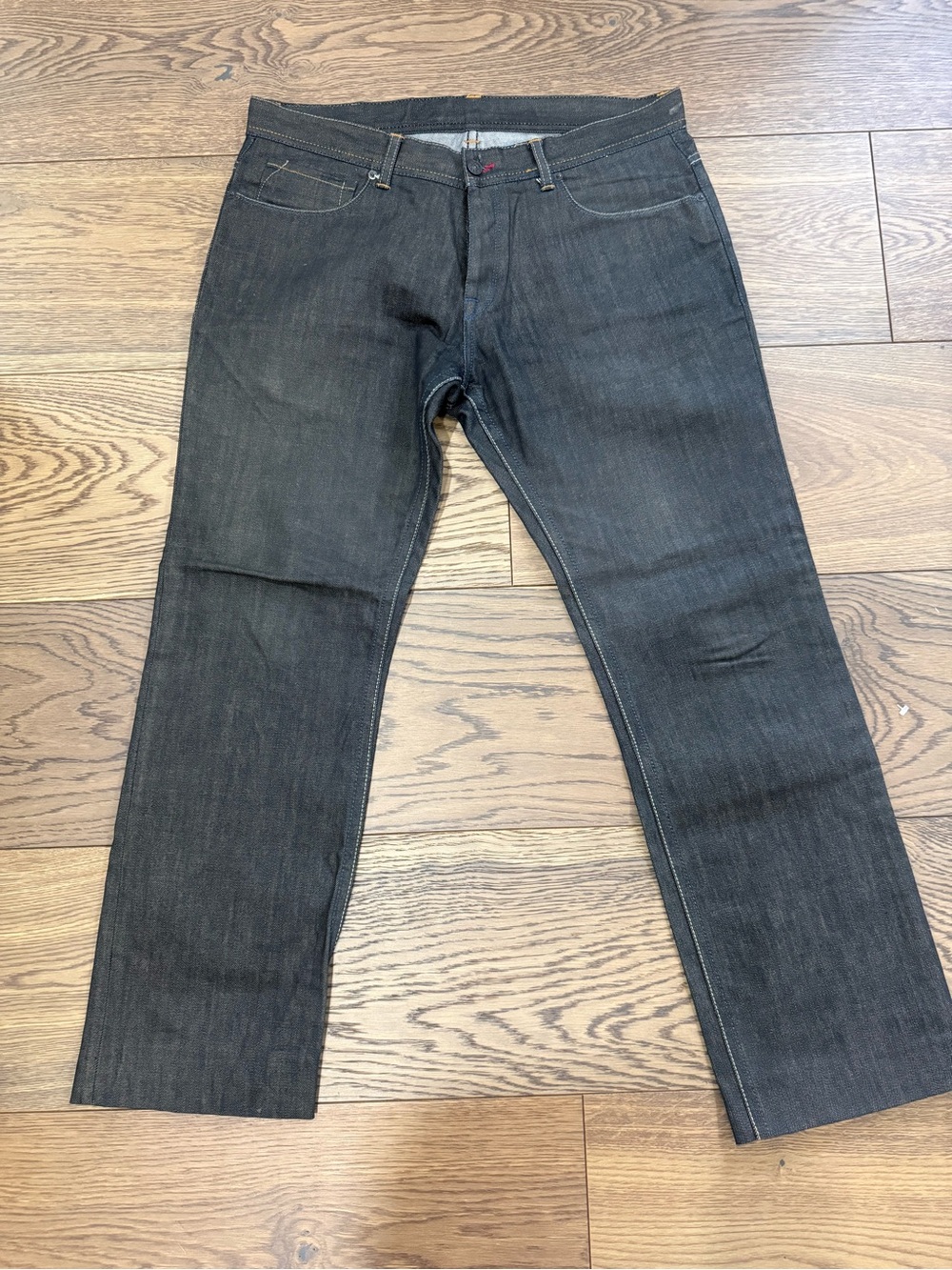 Gucci Men's Dark Grey Straight-Leg Jeans